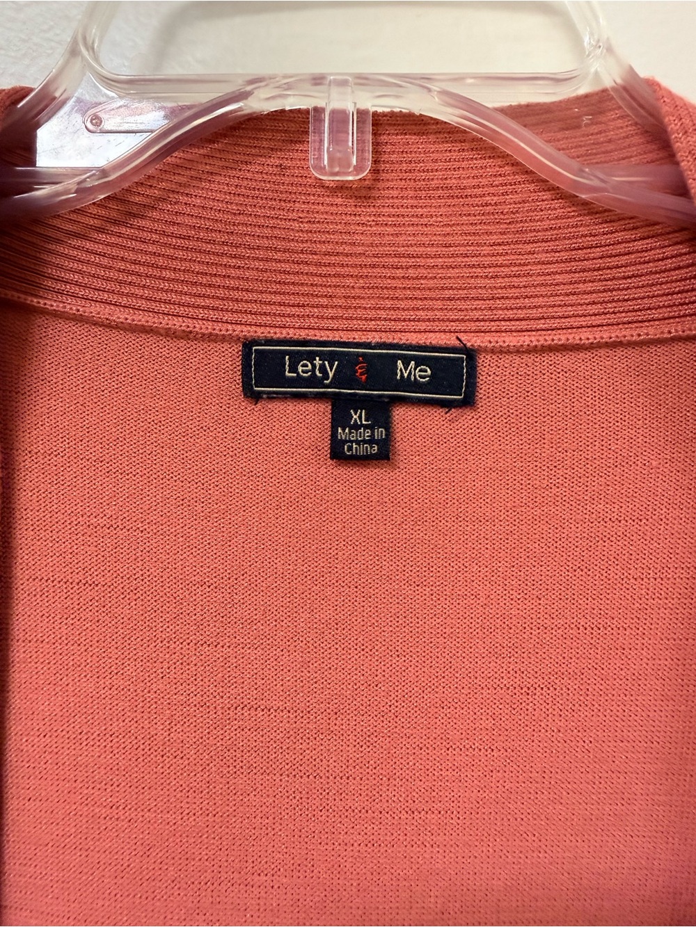 Coral Open-Front Knit Cardigan - Picture 3 of 5